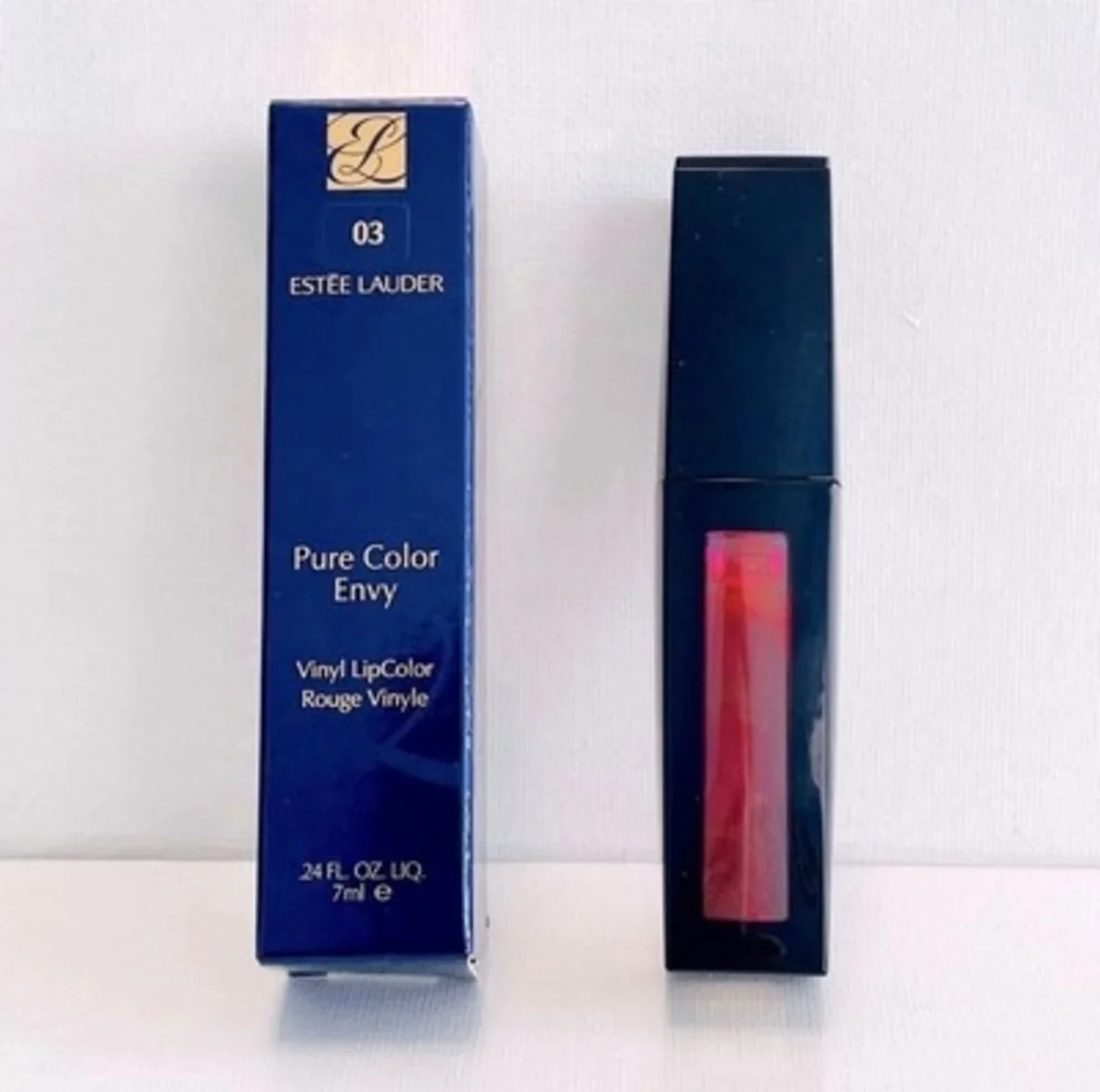 Estée Lauder Pure Color Envy Vinyl Lipgloss Lipstick 03 Shock NIB